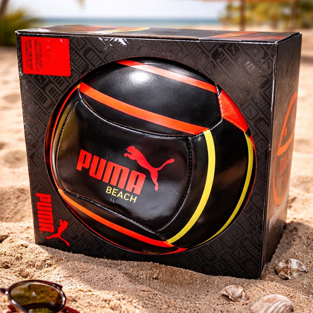 Puma Beach Ball with Neon Accents